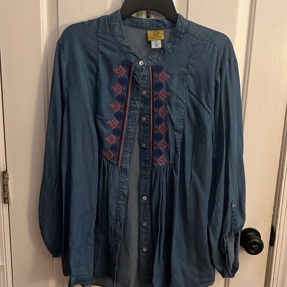 Ruby Road XL button up long sleeved shirt